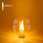 Лампа светодиодная филаментная Elektrostandard E27 6W 3300K прозрачная a048264