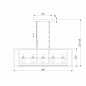 Подвесная люстра Eurosvet Crate 70122/5 черный