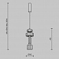 Подвесной светодиодный светильник Maytoni Level MOD253PL-L18BS3K1