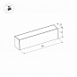 Трековый светодиодный светильник для магнитного шинопровода Arlight Mag-Flat-45-L205-6W Warm3000 026946
