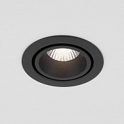 Встраиваемый светодиодный светильник Elektrostandard Nulla 15267/LED 7W 3000K BK/BK черный/черный a063972