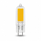 Лампа светодиодная Gauss G4 4.5W 3000K прозрачная 107807104