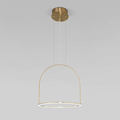 Подвесной светодиодный светильник Eurosvet Over 90322/1 латунь