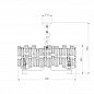 Подвесная люстра Bogates Frammenti 352/8 Strotskis Smart