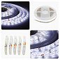 Светодиодная влагозащищенная лента Apeyron 4,8W/m 60LED/m 3528SMD холодный белый 5M 00-08