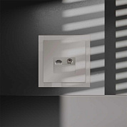 Розетка телевизионная встраиваемая S70 TV+RJ45 кат. 6, (кашемир) Voltum VLS060703