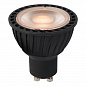 Лампа светодиодная диммируемая Lucide GU10 5W 2200K черная 49010/05/30